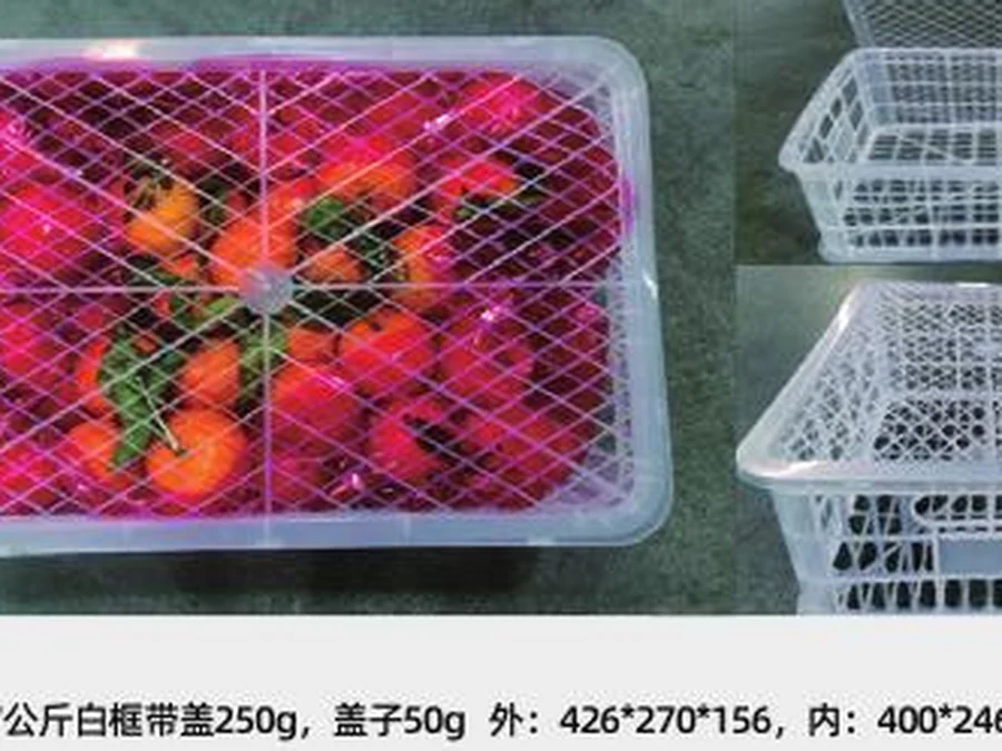 7 kg white crate w/ lid